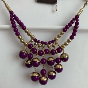 Purple The Limited Necklace. Measures 20.5 inches